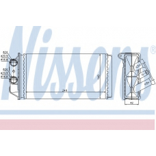 71454 NISSENS Теплообменник, отопление салона