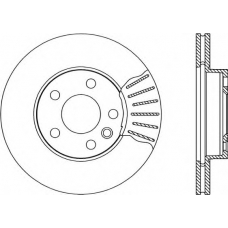 BDA1843.20 OPEN PARTS Тормозной диск