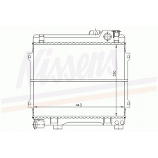 60689 NISSENS Радиатор, охлаждение двигателя