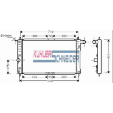 5200091 KUHLER SCHNEIDER Радиатор, охлаждение двигател