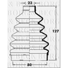 BCB6099 BORG & BECK Пыльник, приводной вал