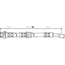 HOS3641 APEC Тормозной шланг