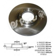 IBT-1902 IPS Parts Тормозной диск