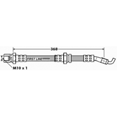 FBH7401 FIRST LINE Тормозной шланг