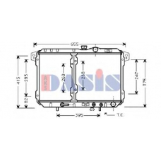 140460N AKS DASIS Радиатор, охлаждение двигател