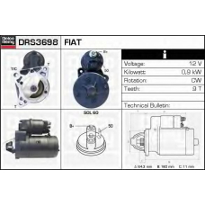DRS3698 DELCO REMY Стартер
