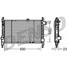 DRM44003 DENSO Радиатор, охлаждение двигателя