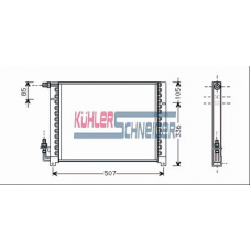 1020501 KUHLER SCHNEIDER Конденсатор, кондиционер