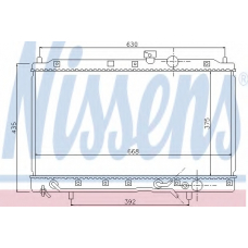 62891 NISSENS Радиатор, охлаждение двигателя