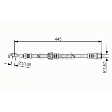 1 987 481 386 BOSCH Тормозной шланг