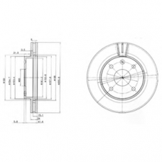 BG4003 DELPHI Тормозной диск