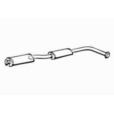 611166 FONOS Средний глушитель выхлопных газов