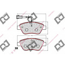 BP1971 DJ PARTS Комплект тормозных колодок, дисковый тормоз