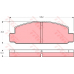 GDB176 TRW Комплект тормозных колодок, дисковый тормоз