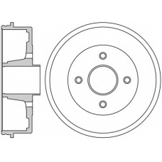 VBE653 MOTAQUIP Тормозной барабан