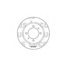 DF2784 TRW Тормозной диск