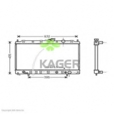 31-0668 KAGER Радиатор, охлаждение двигателя