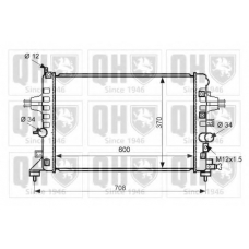 QER2461 QUINTON HAZELL Радиатор, охлаждение двигателя