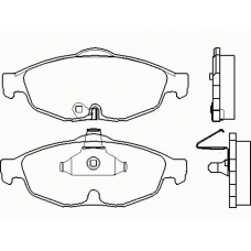 P 11 016 BREMBO Комплект тормозных колодок, дисковый тормоз