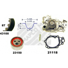 41100 MAPCO Водяной насос + комплект зубчатого ремня