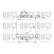 QER1438 QUINTON HAZELL Радиатор, охлаждение двигателя