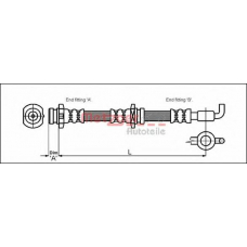 4114760 METZGER Тормозной шланг