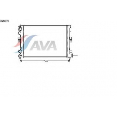 CNA2078 AVA Радиатор, охлаждение двигателя