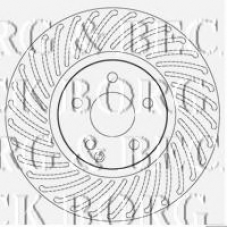 BBD5811S BORG & BECK Тормозной диск