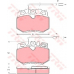 GDB790 TRW Комплект тормозных колодок, дисковый тормоз