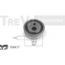 KD1000 TREVI AUTOMOTIVE Комплект ремня ГРМ