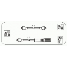 FAS1 JANMOR Комплект проводов зажигания