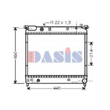 320350N AKS DASIS Радиатор, охлаждение двигателя