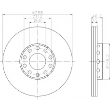 8DD 355 102-821 HELLA PAGID Тормозной диск