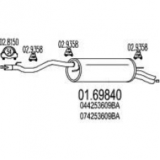01.69840 MTS Глушитель выхлопных газов конечный