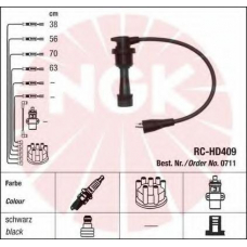 0711 NGK Комплект проводов зажигания