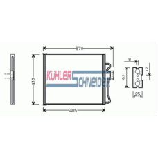 1421801 KUHLER SCHNEIDER Конденсатор, кондиционер