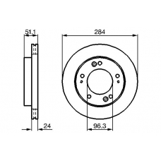 0 986 479 020 BOSCH Тормозной диск