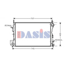 150069N AKS DASIS Радиатор, охлаждение двигателя