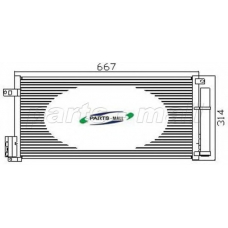 PXNCX-025G Parts mall Конденсатор, кондиционер