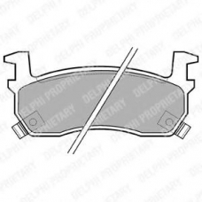 LP635 DELPHI Комплект тормозных колодок, дисковый тормоз