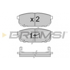 BP3105 BREMSI Комплект тормозных колодок, дисковый тормоз