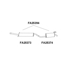 FA25373 VENEPORTE Предглушитель выхлопных газов