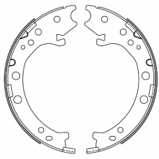 4667.00 ROADHOUSE Комплект тормозных колодок, стояночная тормозная с