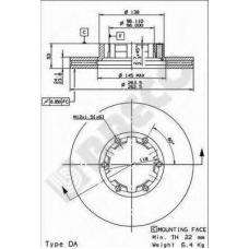 BS 8370 BRECO Тормозной диск