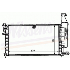 63547 NISSENS Радиатор, охлаждение двигателя