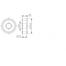 TKR 9804 TIMKEN Натяжной ролик, ремень грм