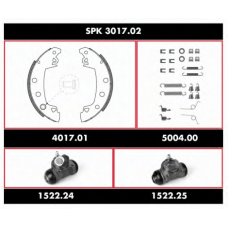 SPK 3017.02 WOKING Комплект тормозов, барабанный тормозной механизм