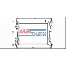 1700861 KUHLER SCHNEIDER Радиатор, охлаждение двигател