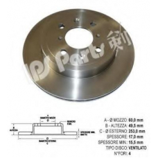 IBT-1815 IPS Parts Тормозной диск