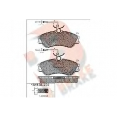 RB1136-700 R BRAKE Комплект тормозных колодок, дисковый тормоз